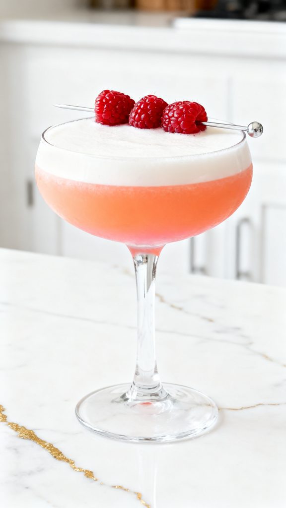 Raspberry Passionfruit Tequila Sour