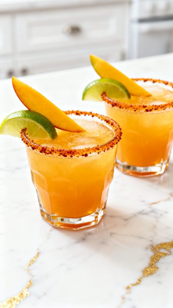 Hot Honey Spicy Mango Margarita