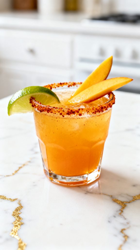 Hot Honey Spicy Mango Margarita
