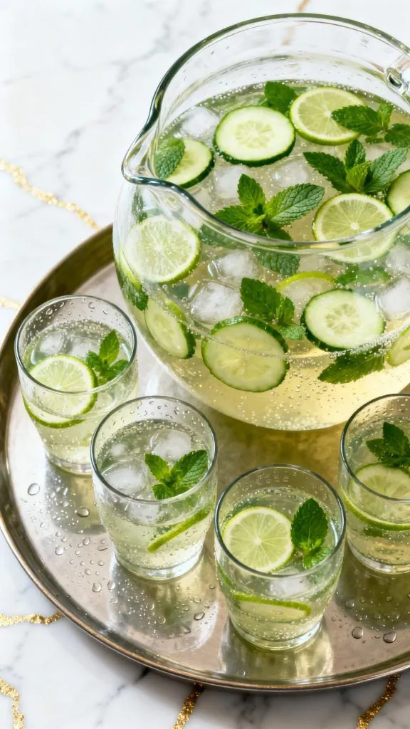 Minty Cucumber Lime Sangria
