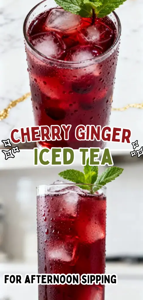 Cherry Ginger Iced Tea