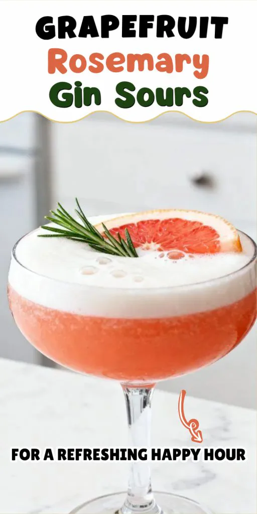 Grapefruit Rosemary Gin Sours