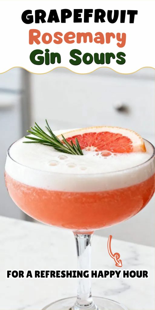 Grapefruit Rosemary Gin Sours