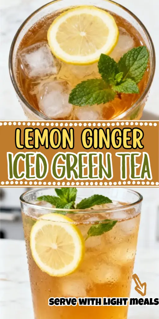 Lemon Ginger Iced Green Tea