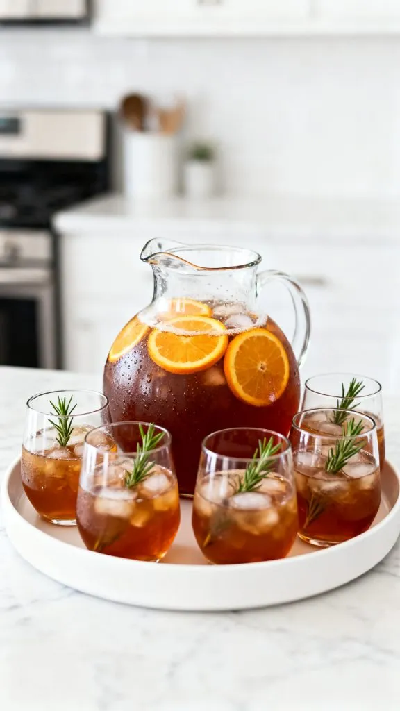 Orange Rosemary Iced Tea