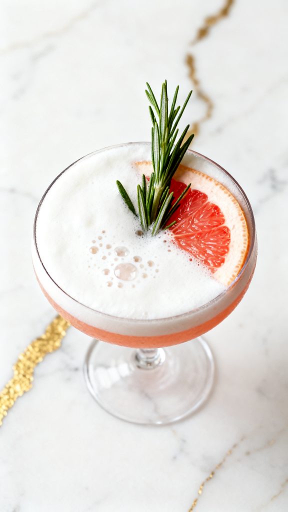 Grapefruit Rosemary Gin Sours