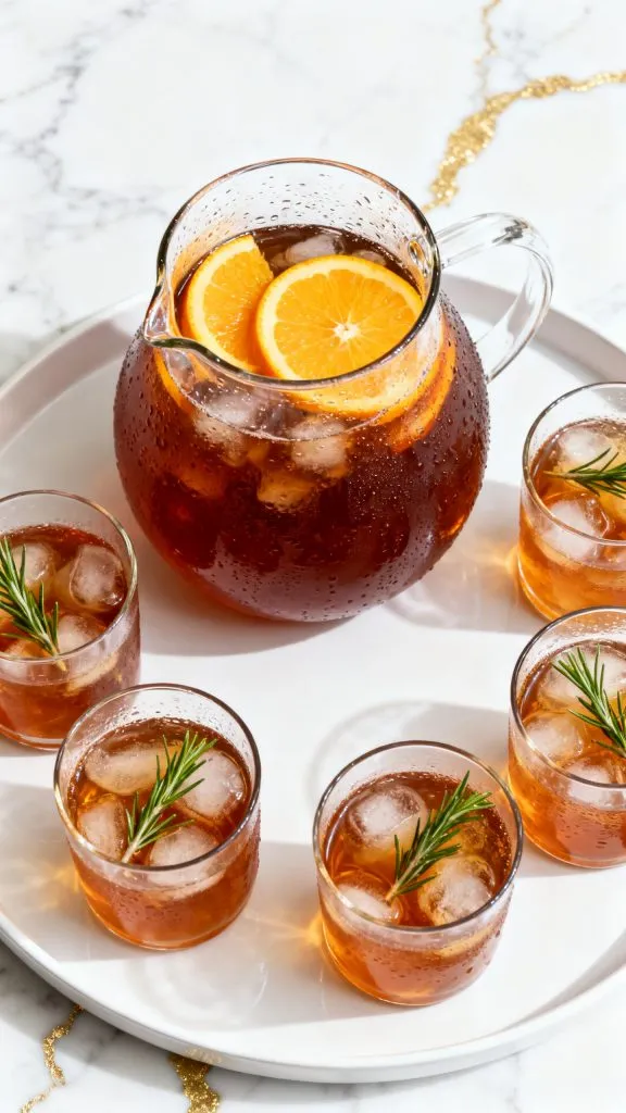 Orange Rosemary Iced Tea