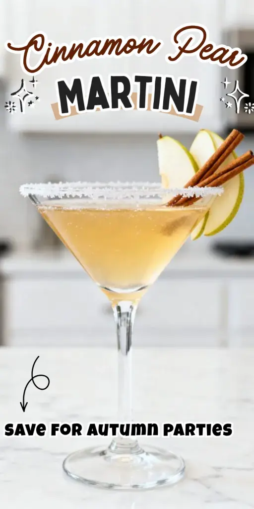 Cinnamon Pear Martini