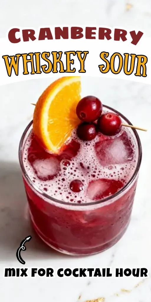 Cranberry Whiskey Sour