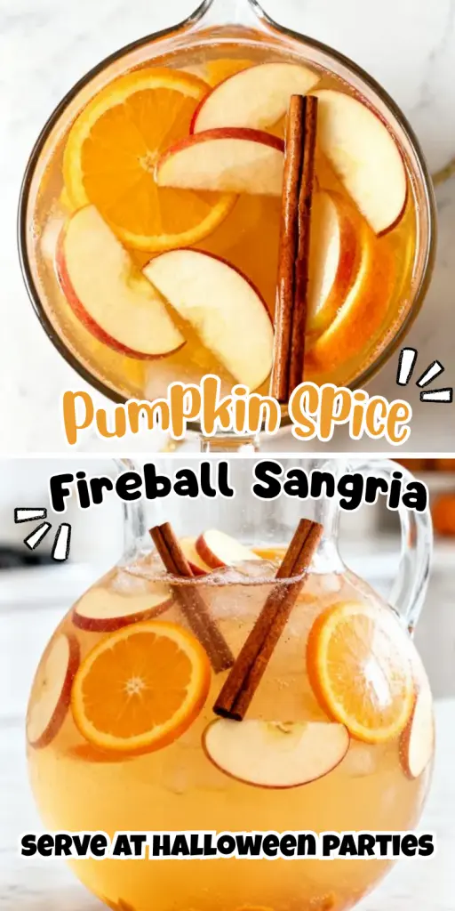 Pumpkin Spice Fireball Sangria