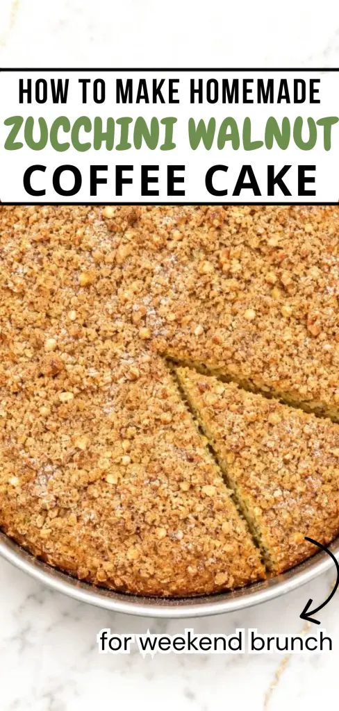 Zucchini Walnut Coffee Cake