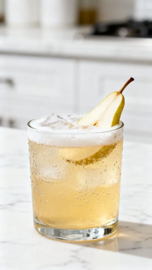 Pear Gin Fizz