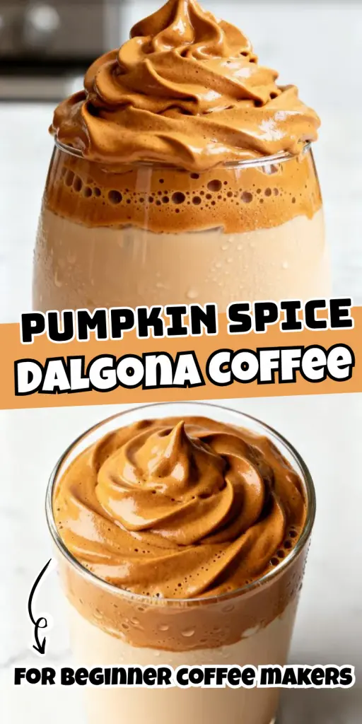 Pumpkin Spice Dalgona Coffee