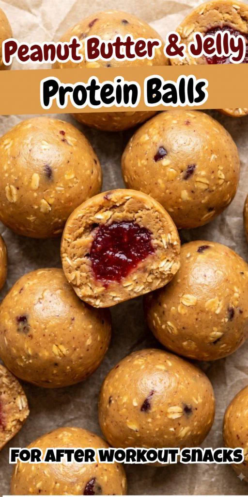 Peanut Butter & Jelly Protein Balls