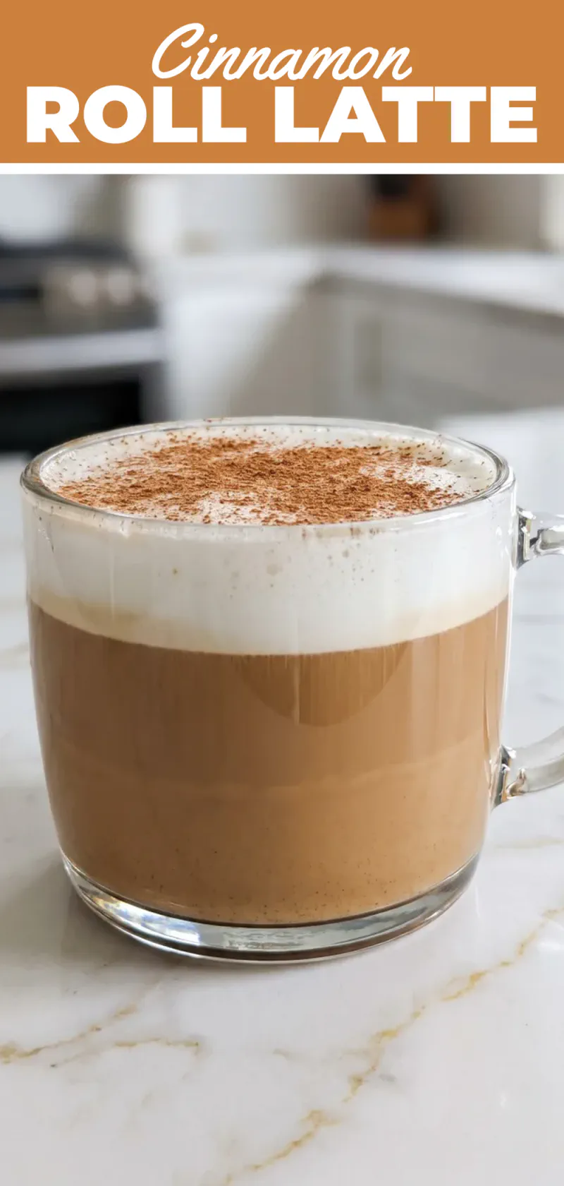 Cozy Cinnamon Roll Latte with Homemade Brown Sugar Syrup