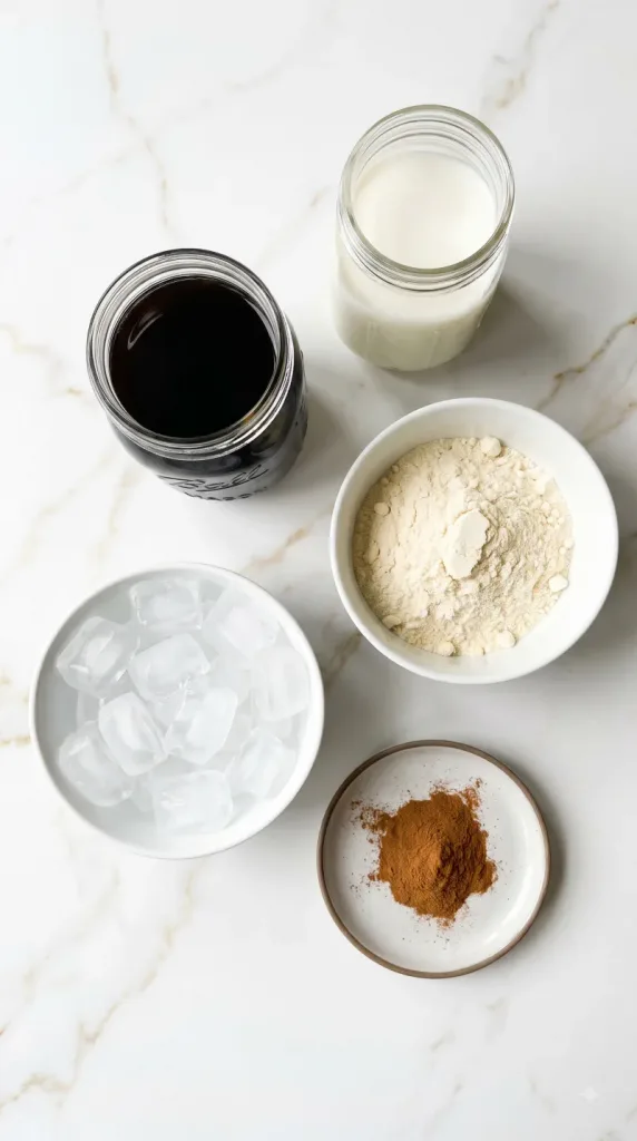 Ingredients for Cold Brew Protein Coffee