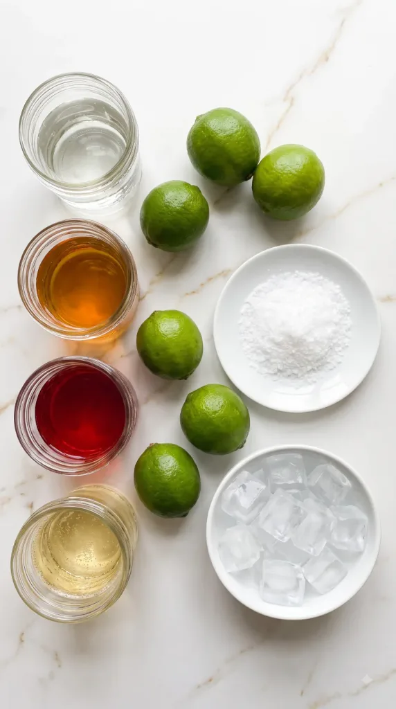 Ingredients for Cranberry Champagne Margarita