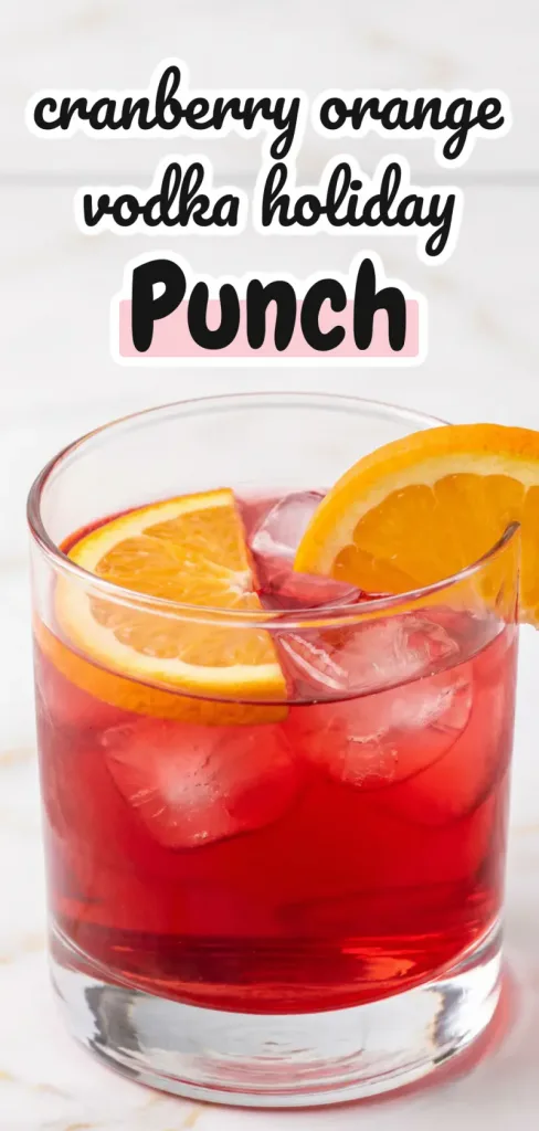 Cranberry Orange Vodka Holiday Punch: The Ruby Red Pitcher Drink for Christmas Parties