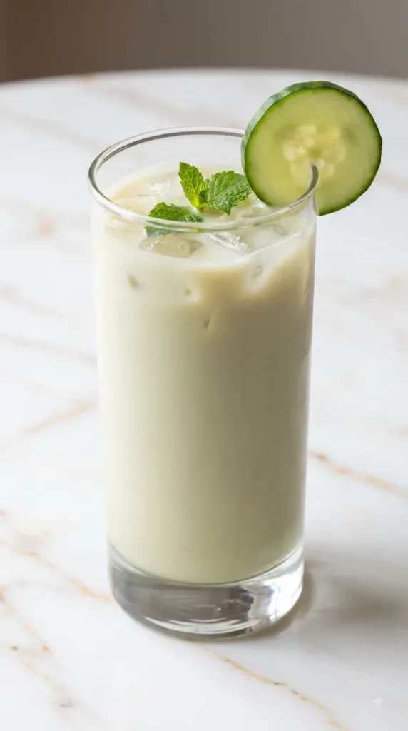 Cucumber Mint Milk Tea