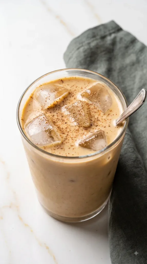Why this Eggnog Iced Coffee works