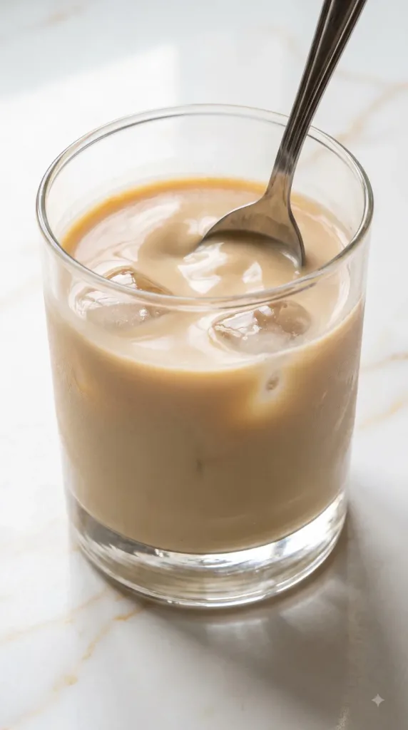 Step 2: Stir in the Protein Shake