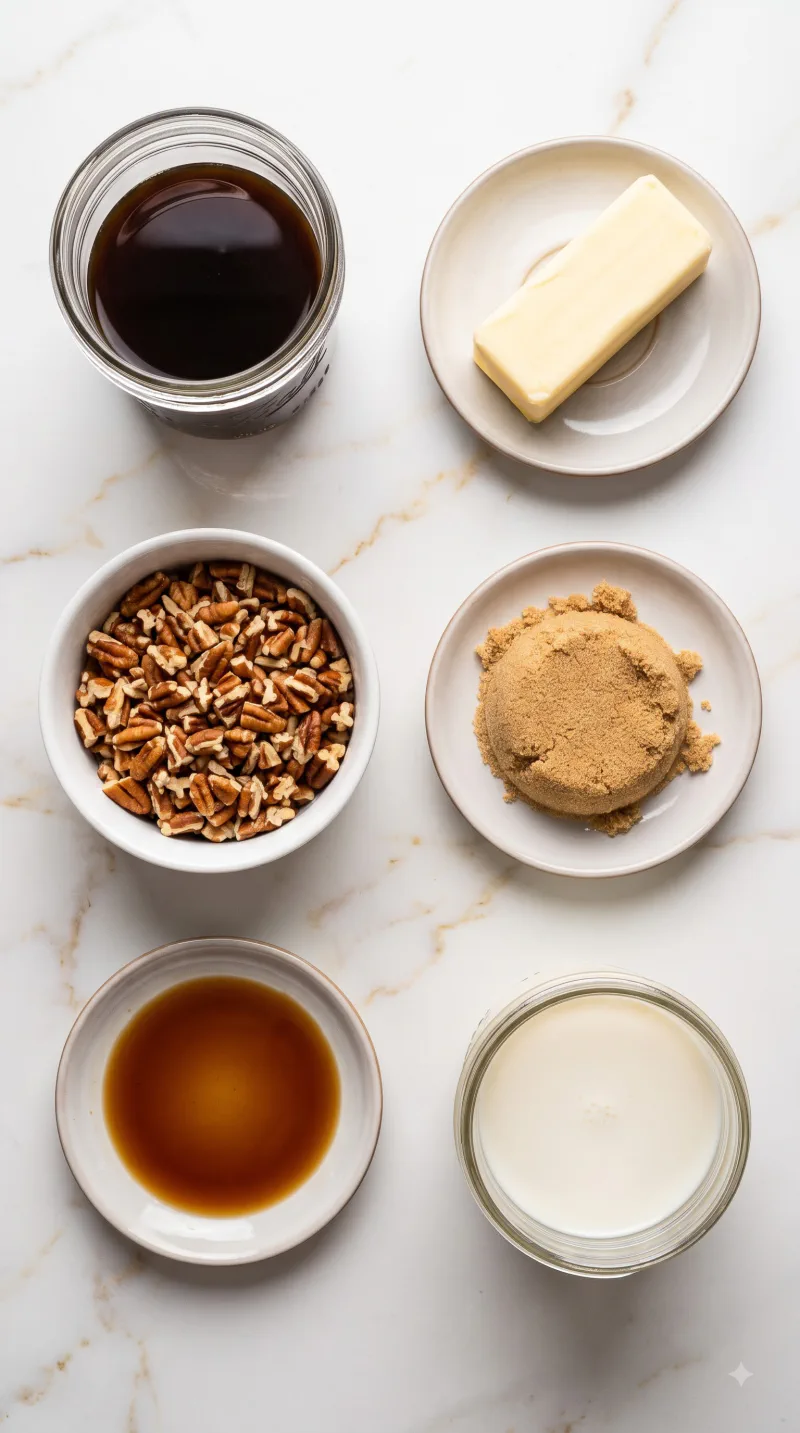 Ingredients for Hot Butter Pecan Coffee