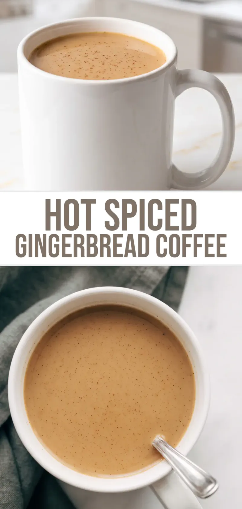Hot Spiced Gingerbread Coffee with Molasses and Warm Spices
