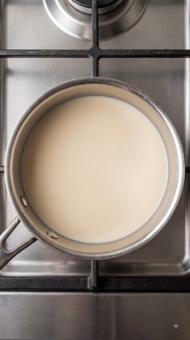 Step 2: Warm the Sweet Milk