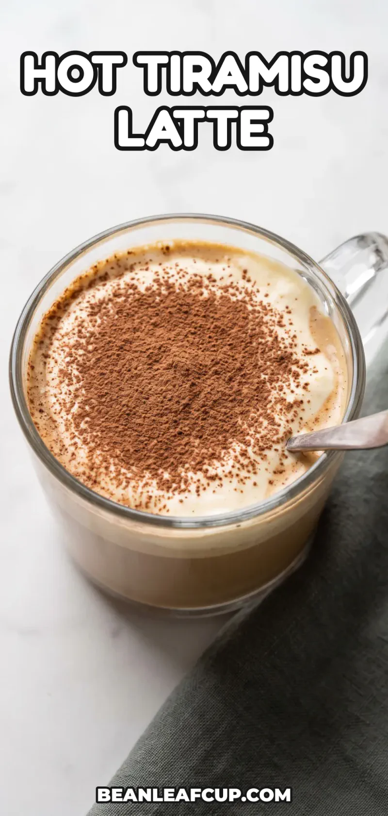 Hot Tiramisu Latte: Espresso, Vanilla Milk and Silky Mascarpone Cream