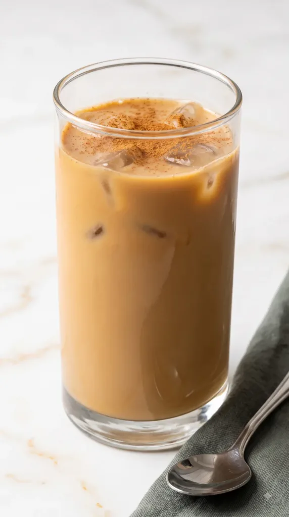 Why this Brown Sugar Cinnamon Protein Iced Latte works