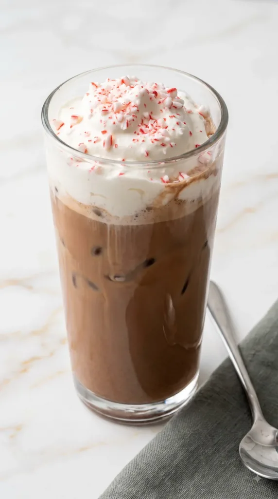 Why this Peppermint Mocha Iced Latte works