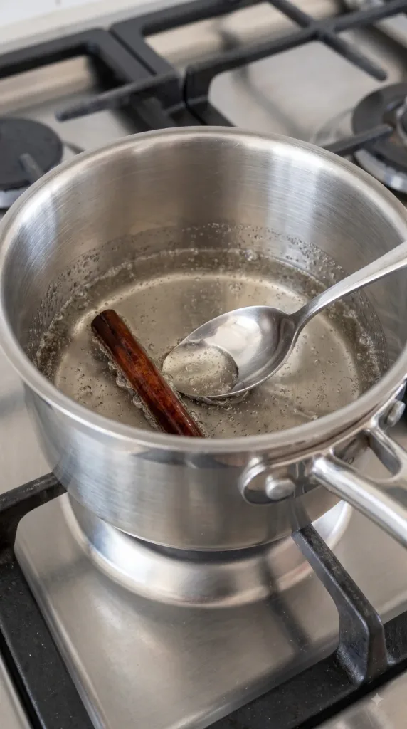 Step 1: Make the Cinnamon Syrup
