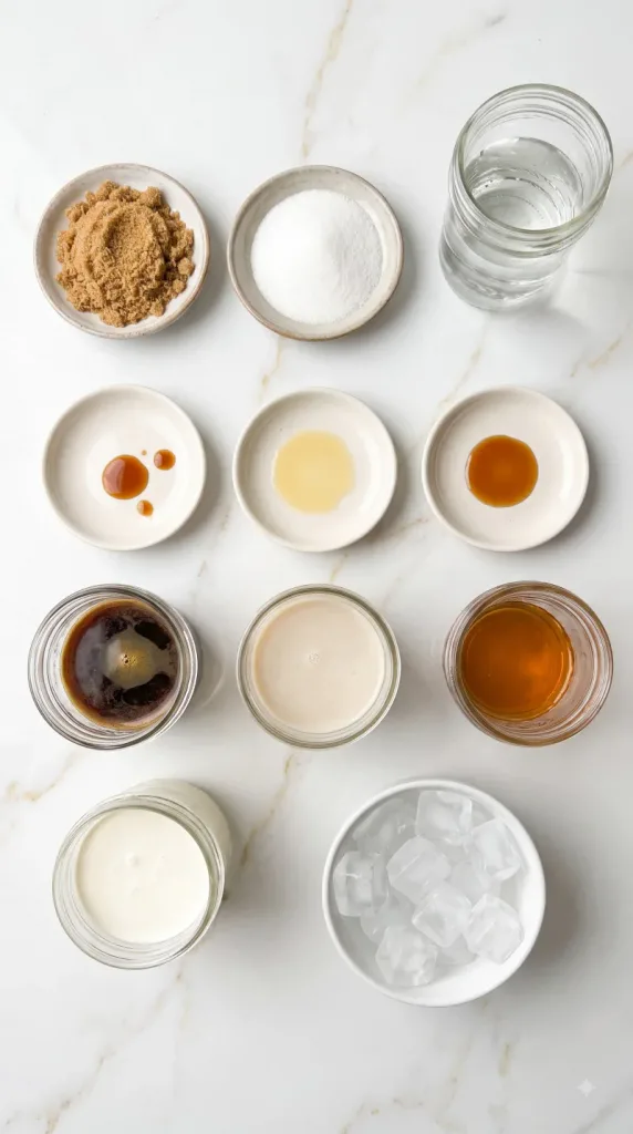 Ingredients for Sugar Cookie Latte