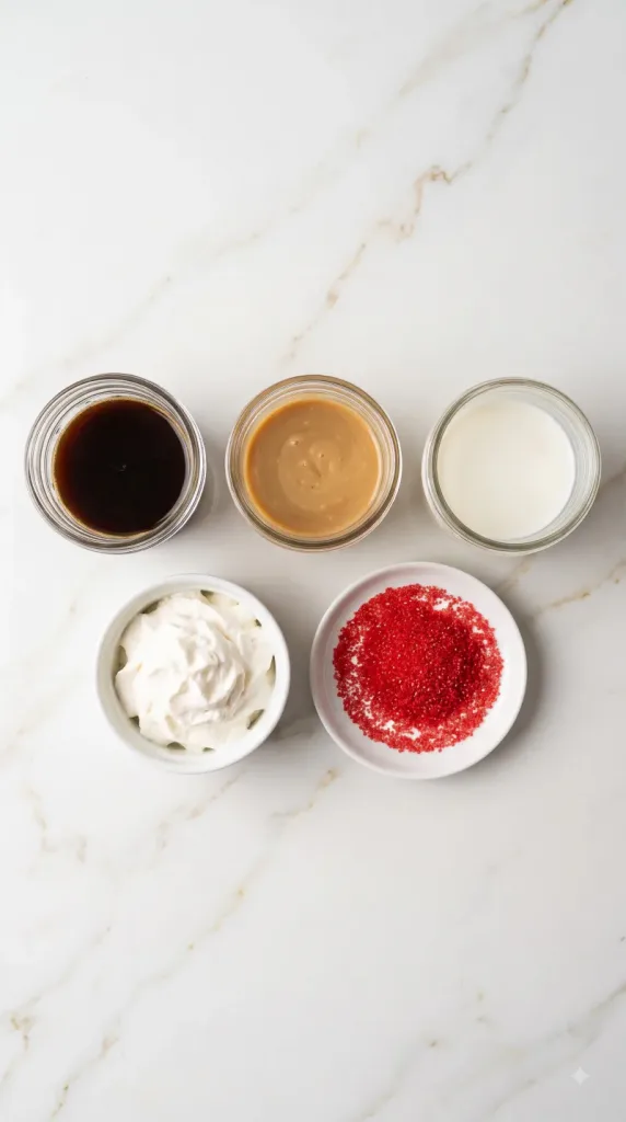 Ingredients for Toasted White Chocolate Mocha