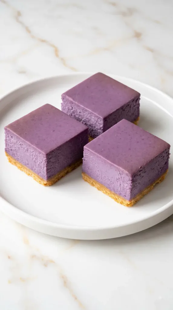 Ube Cheesecake Bars