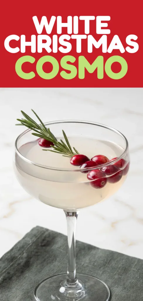 White Christmas Cosmo: A Frosty Holiday Twist on the Classic Cosmopolitan