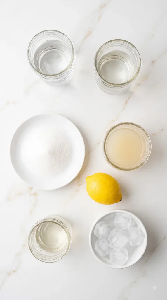 Ingredients for White Christmas Lemon Drop